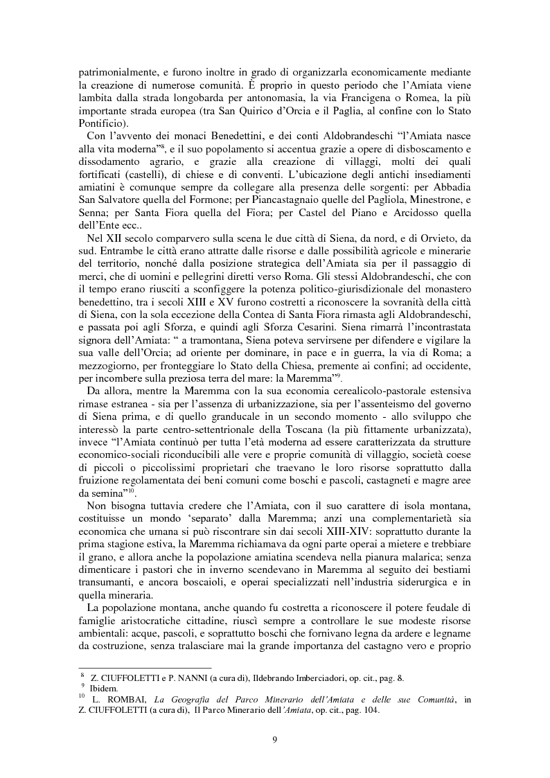 Anteprima della tesi: L'Amiata tra '600 e '800 - Una vicenda geostorica, Pagina 4