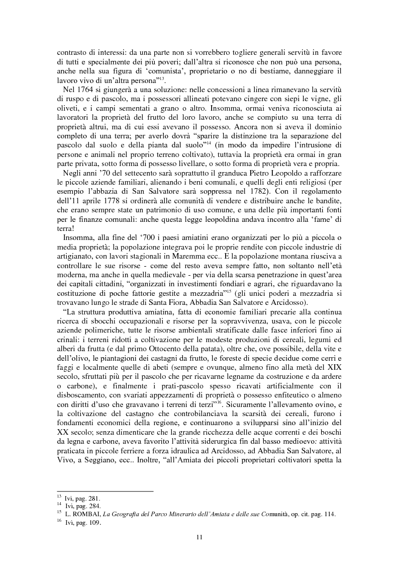 Anteprima della tesi: L'Amiata tra '600 e '800 - Una vicenda geostorica, Pagina 6