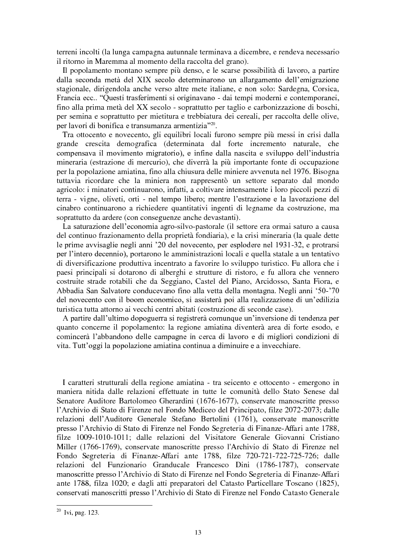 Anteprima della tesi: L'Amiata tra '600 e '800 - Una vicenda geostorica, Pagina 8