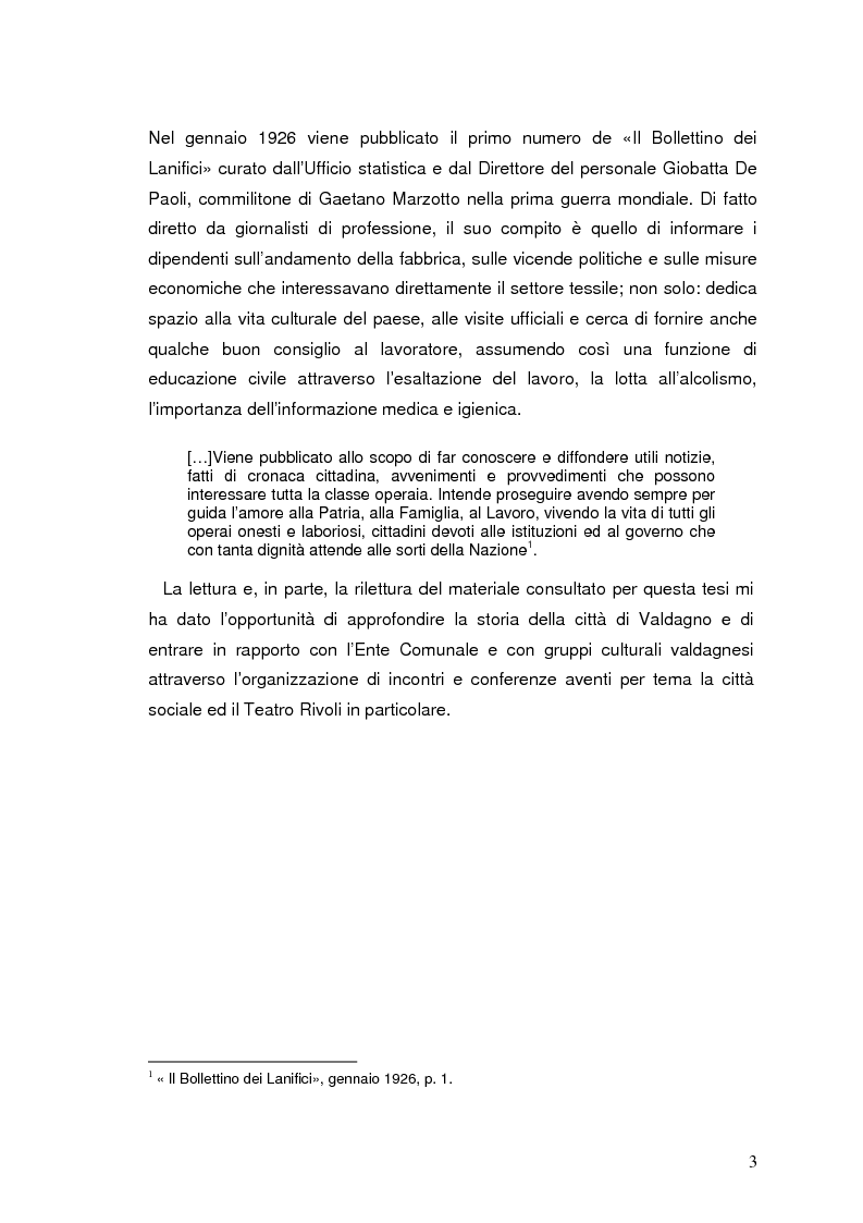 Anteprima della tesi: Storia e documentazione del Teatro Impero poi Rivoli in Valdagno (1937-1981), Pagina 3