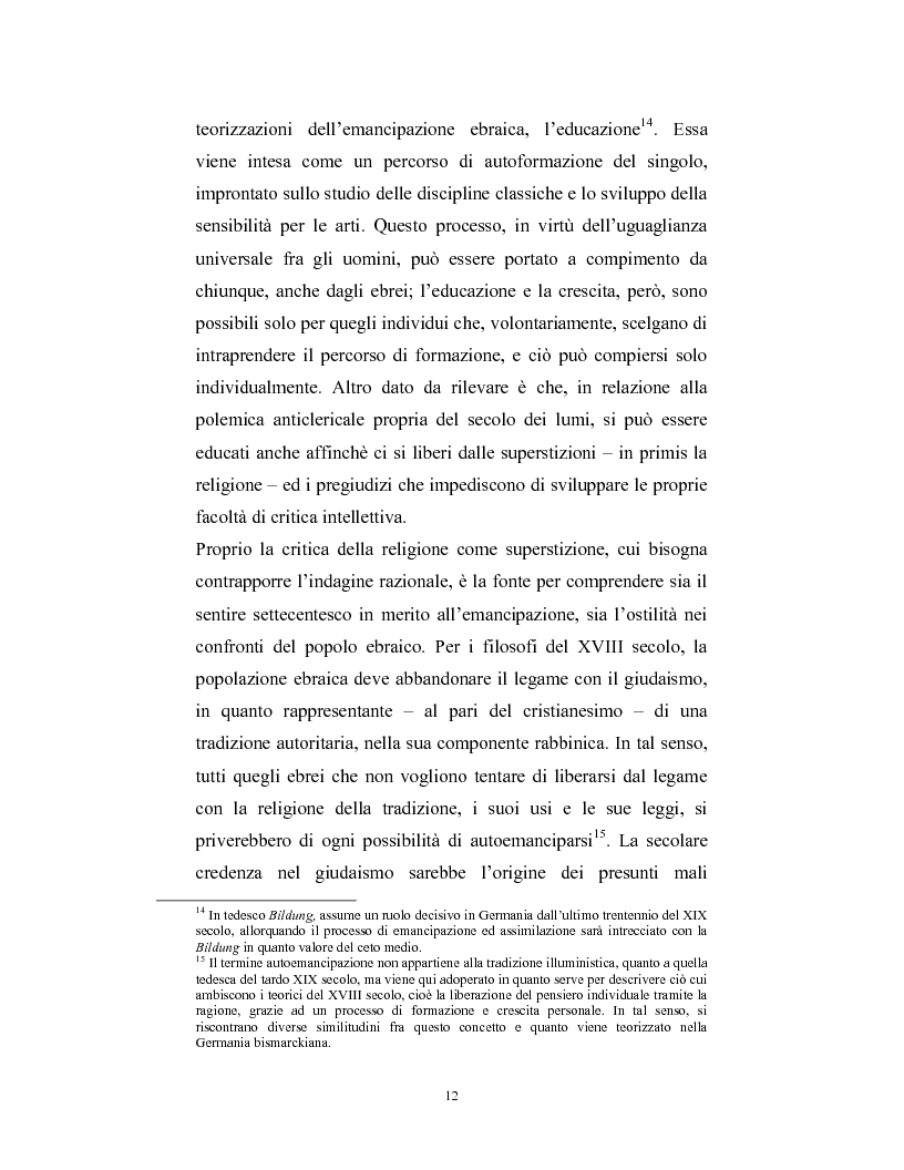 Anteprima della tesi: Ebraismi dell'Europa centrale: emancipazione politica e simbiosi intellettuale, Pagina 11