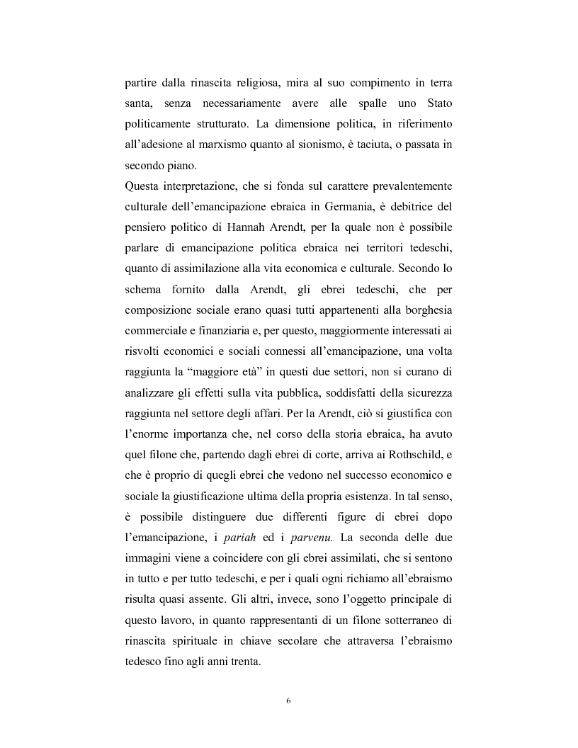Anteprima della tesi: Ebraismi dell'Europa centrale: emancipazione politica e simbiosi intellettuale, Pagina 5