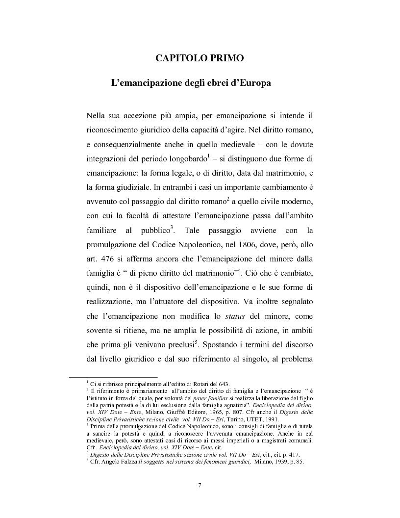 Anteprima della tesi: Ebraismi dell'Europa centrale: emancipazione politica e simbiosi intellettuale, Pagina 6