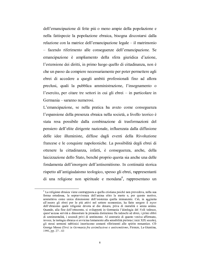Anteprima della tesi: Ebraismi dell'Europa centrale: emancipazione politica e simbiosi intellettuale, Pagina 7