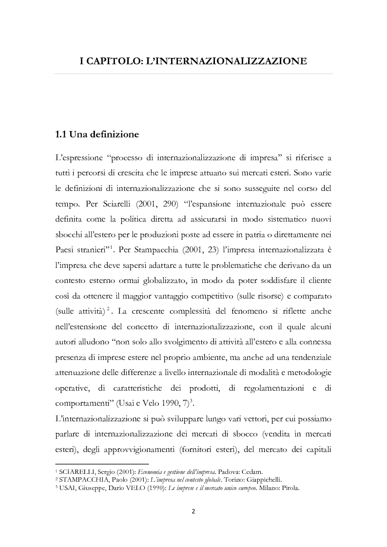 Anteprima della tesi: L'internazionalizzazione delle PMI familiari: il caso MVM, Pagina 3