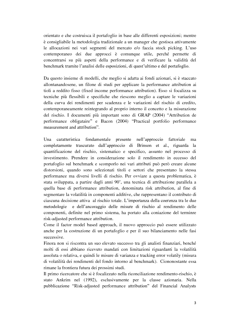 Anteprima della tesi: Analisi di performance attribution, Pagina 4