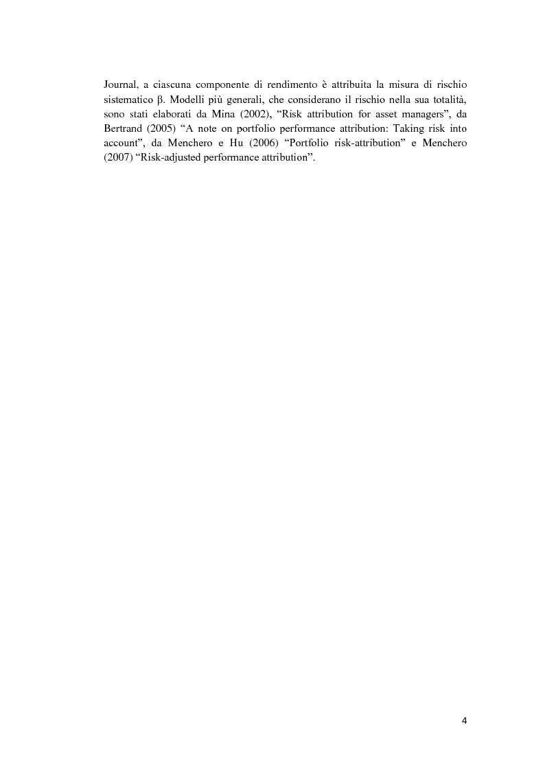 Anteprima della tesi: Analisi di performance attribution, Pagina 5
