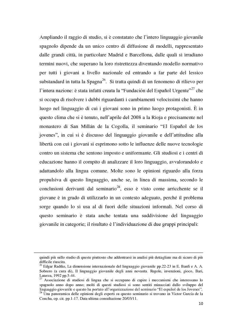Anteprima della tesi: Gli strumenti espressivi dei giovani: linguaggio e musica analizzati all'interno del contesto spagnolo, Pagina 10