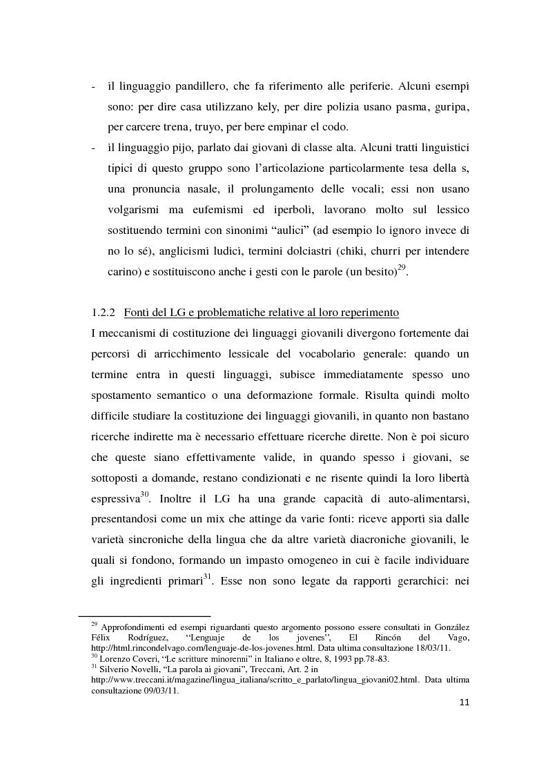Anteprima della tesi: Gli strumenti espressivi dei giovani: linguaggio e musica analizzati all'interno del contesto spagnolo, Pagina 11