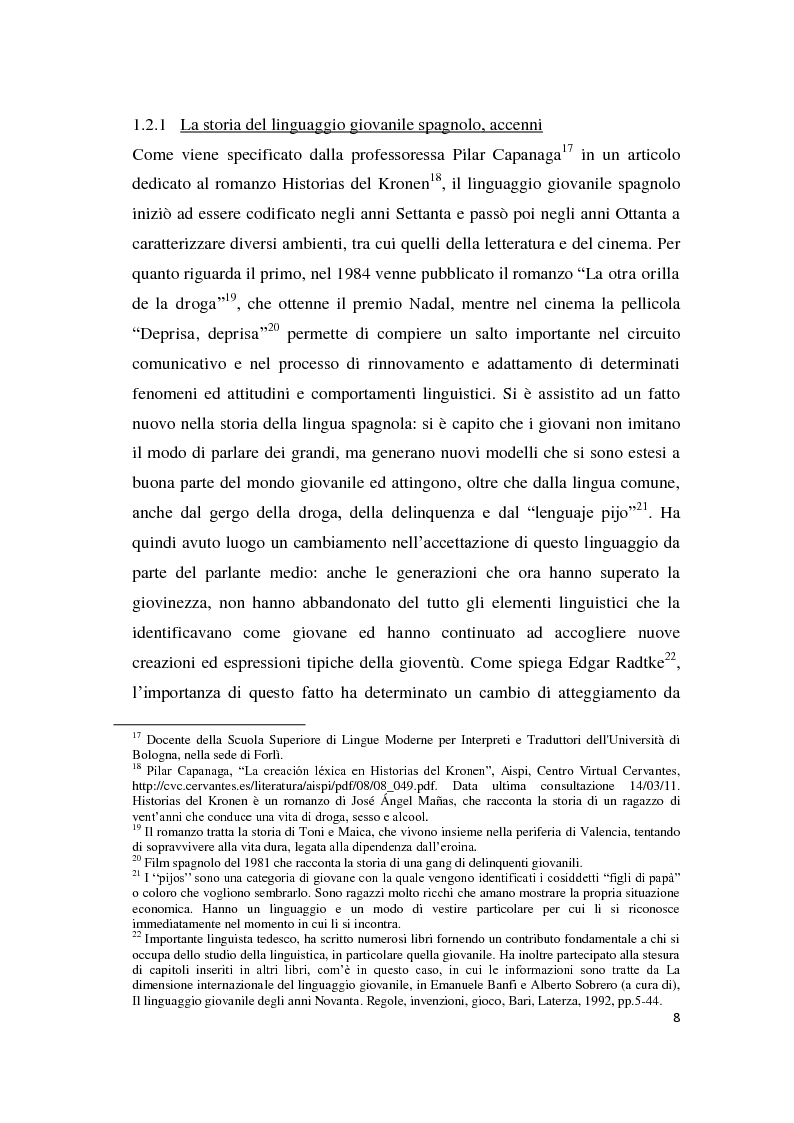 Anteprima della tesi: Gli strumenti espressivi dei giovani: linguaggio e musica analizzati all'interno del contesto spagnolo, Pagina 8