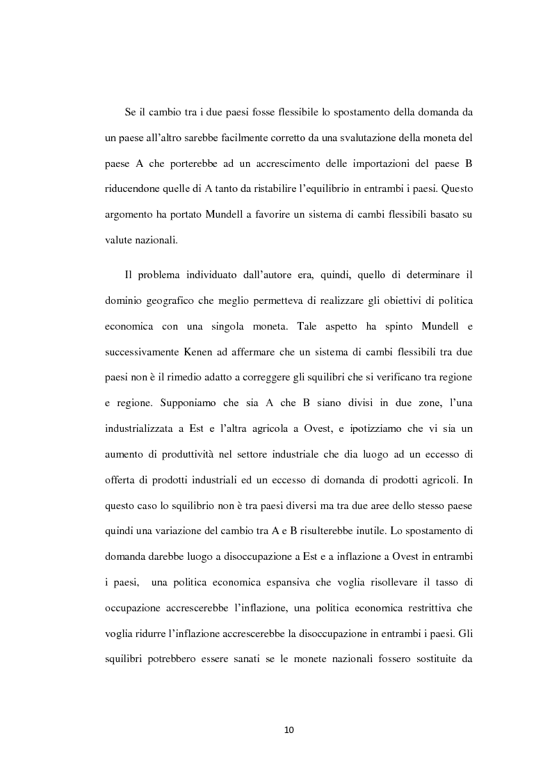 Anteprima della tesi: Costi e Benefici di una Valuta Internazionale, Pagina 6