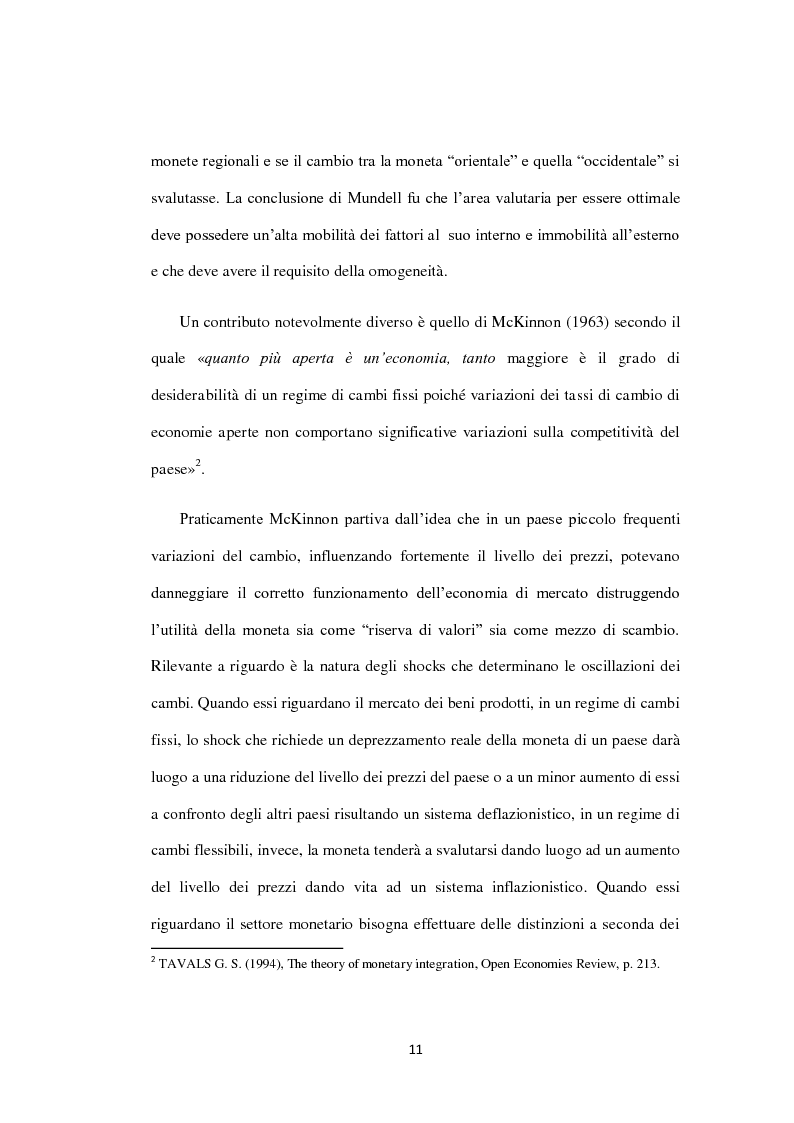 Anteprima della tesi: Costi e Benefici di una Valuta Internazionale, Pagina 7