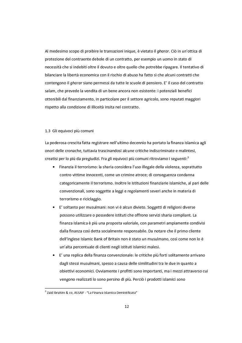 Anteprima della tesi: Lo sviluppo della banca islamica nei sistemi finanziari convenzionali, Pagina 7
