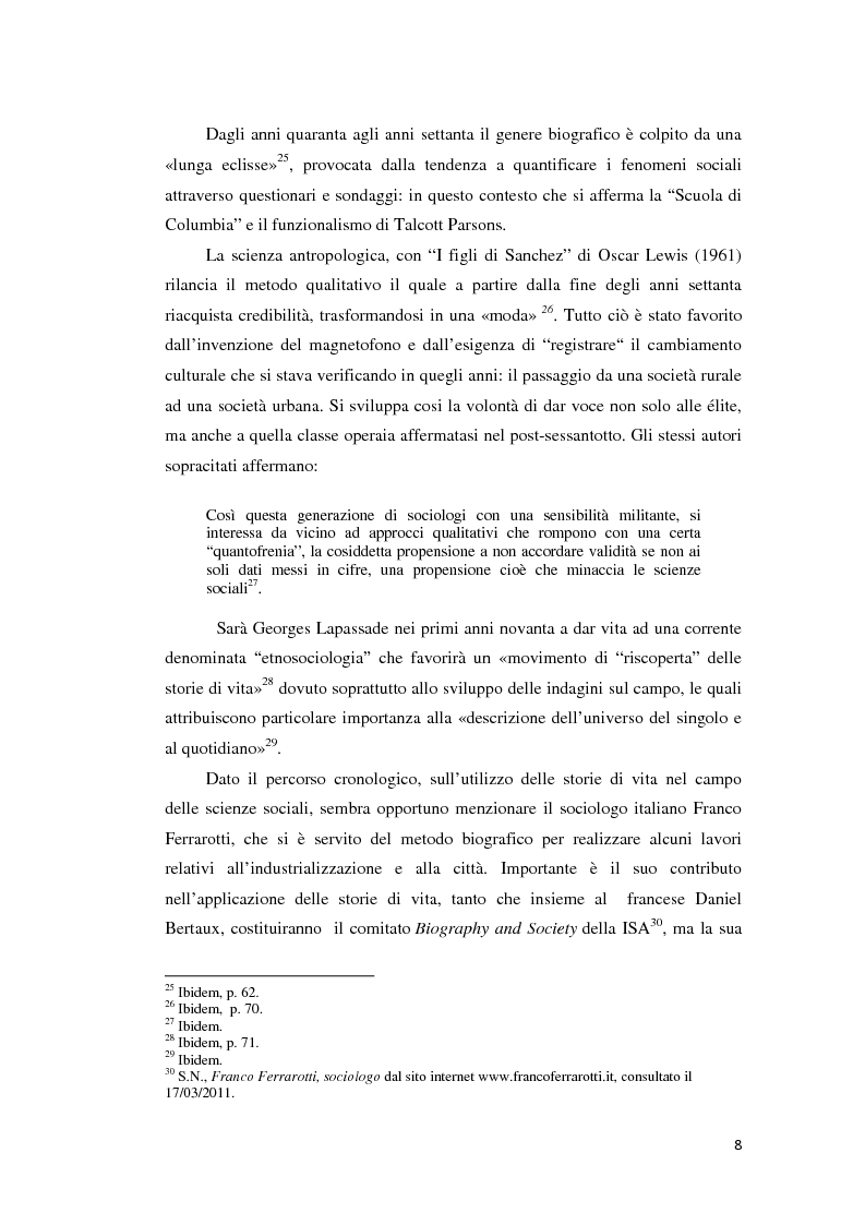Anteprima della tesi: Gli emigranti salentini nella provincia di Buenos Aires: storie di vita e generazioni a confronto., Pagina 9