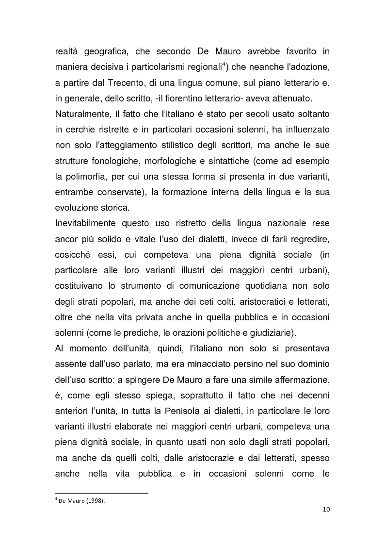 Anteprima della tesi: Dalla pagina allo schermo: analisi linguistica de "La romana" di Alberto Moravia e delle sue trasposizioni cinematografiche, Pagina 11