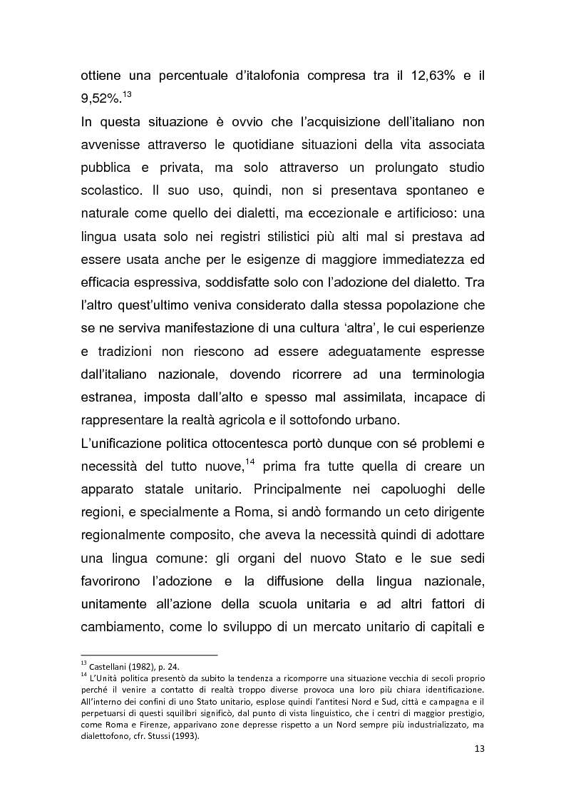 Anteprima della tesi: Dalla pagina allo schermo: analisi linguistica de "La romana" di Alberto Moravia e delle sue trasposizioni cinematografiche, Pagina 14