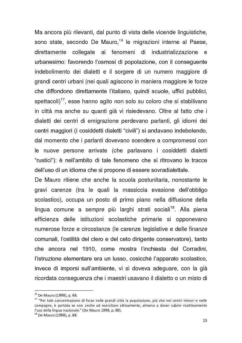 Anteprima della tesi: Dalla pagina allo schermo: analisi linguistica de "La romana" di Alberto Moravia e delle sue trasposizioni cinematografiche, Pagina 16