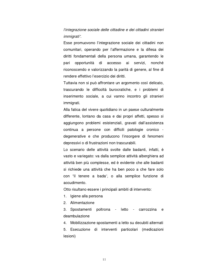 Anteprima della tesi: La Badante risorsa attiva a supporto dell'infermiere nell'assistenza domiciliare, Pagina 10