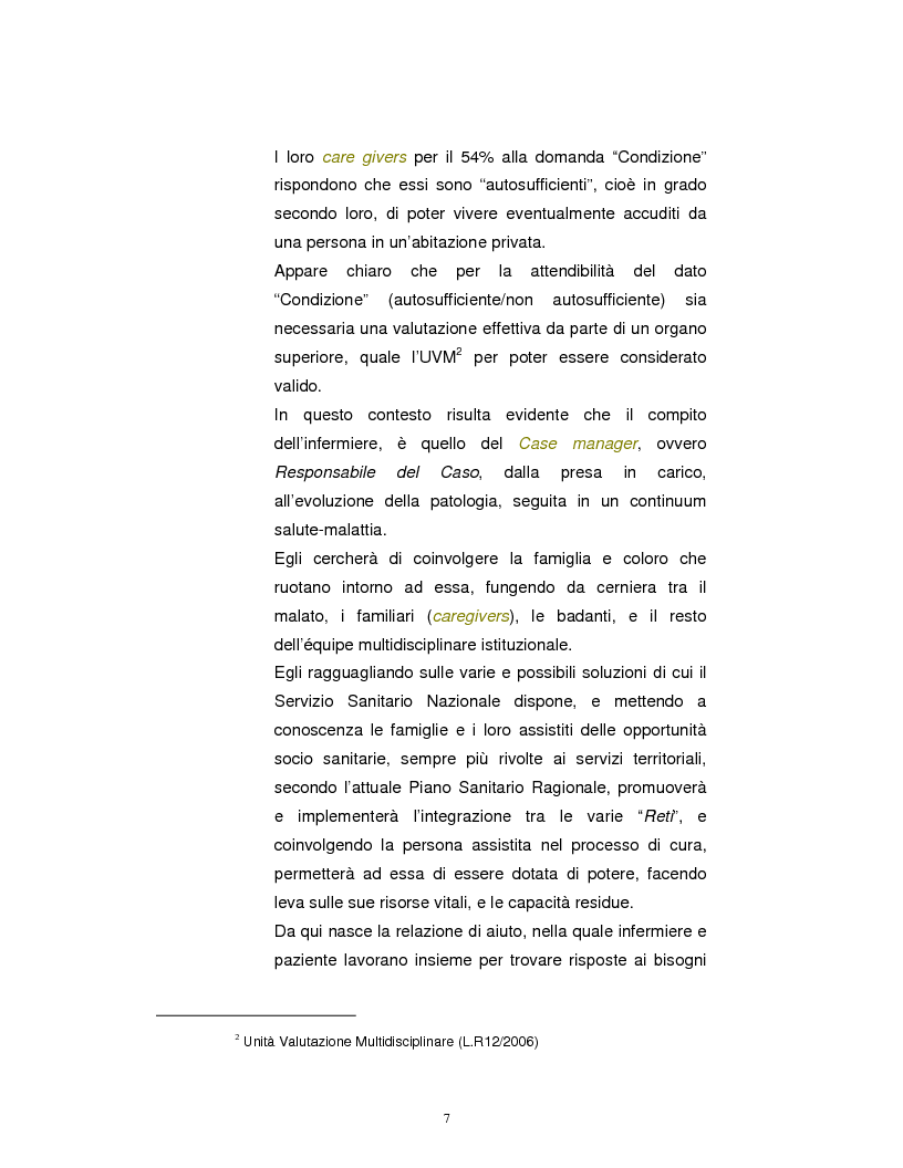 Anteprima della tesi: La Badante risorsa attiva a supporto dell'infermiere nell'assistenza domiciliare, Pagina 6