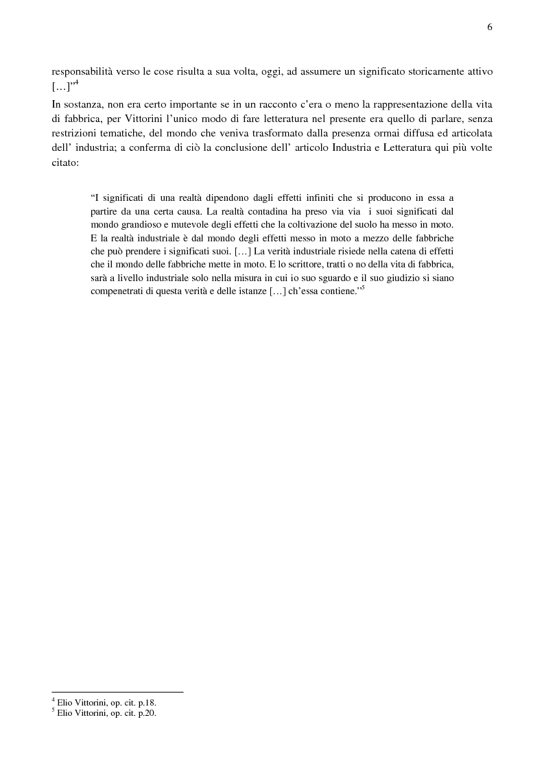 Anteprima della tesi: Paolo Volponi, la ''Letteratura Industriale'' e i ''diversi'' Volponiani, Pagina 5