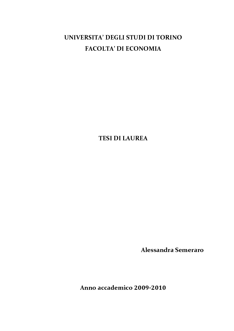 Anteprima della tesi: La cartolarizzazione dei crediti: aspetti generali dell'operazione e analisi dei principali gruppi bancari, Pagina 1