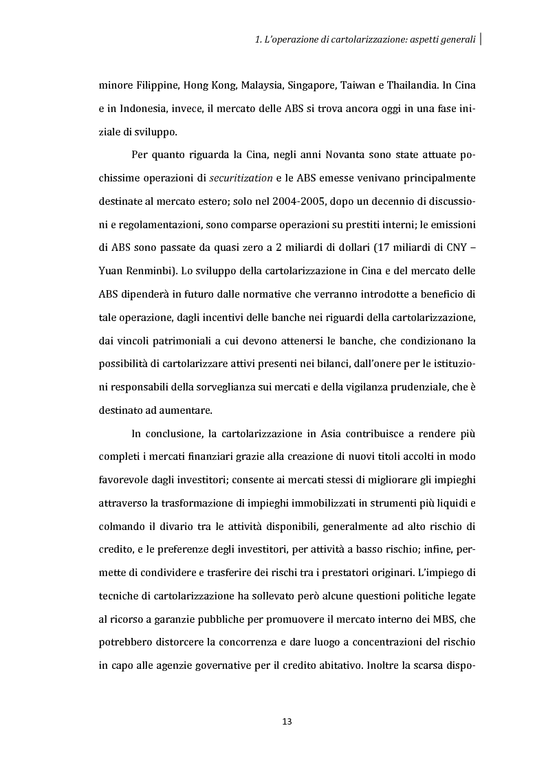 Anteprima della tesi: La cartolarizzazione dei crediti: aspetti generali dell'operazione e analisi dei principali gruppi bancari, Pagina 12