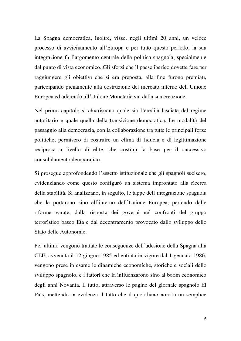 Anteprima della tesi: Caratteri e dinamiche dello sviluppo economico spagnolo dopo Franco attraverso El Pais, Pagina 4