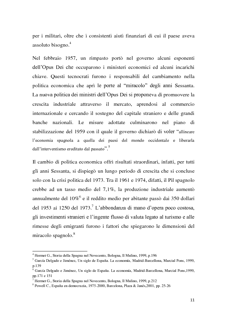 Anteprima della tesi: Caratteri e dinamiche dello sviluppo economico spagnolo dopo Franco attraverso El Pais, Pagina 9