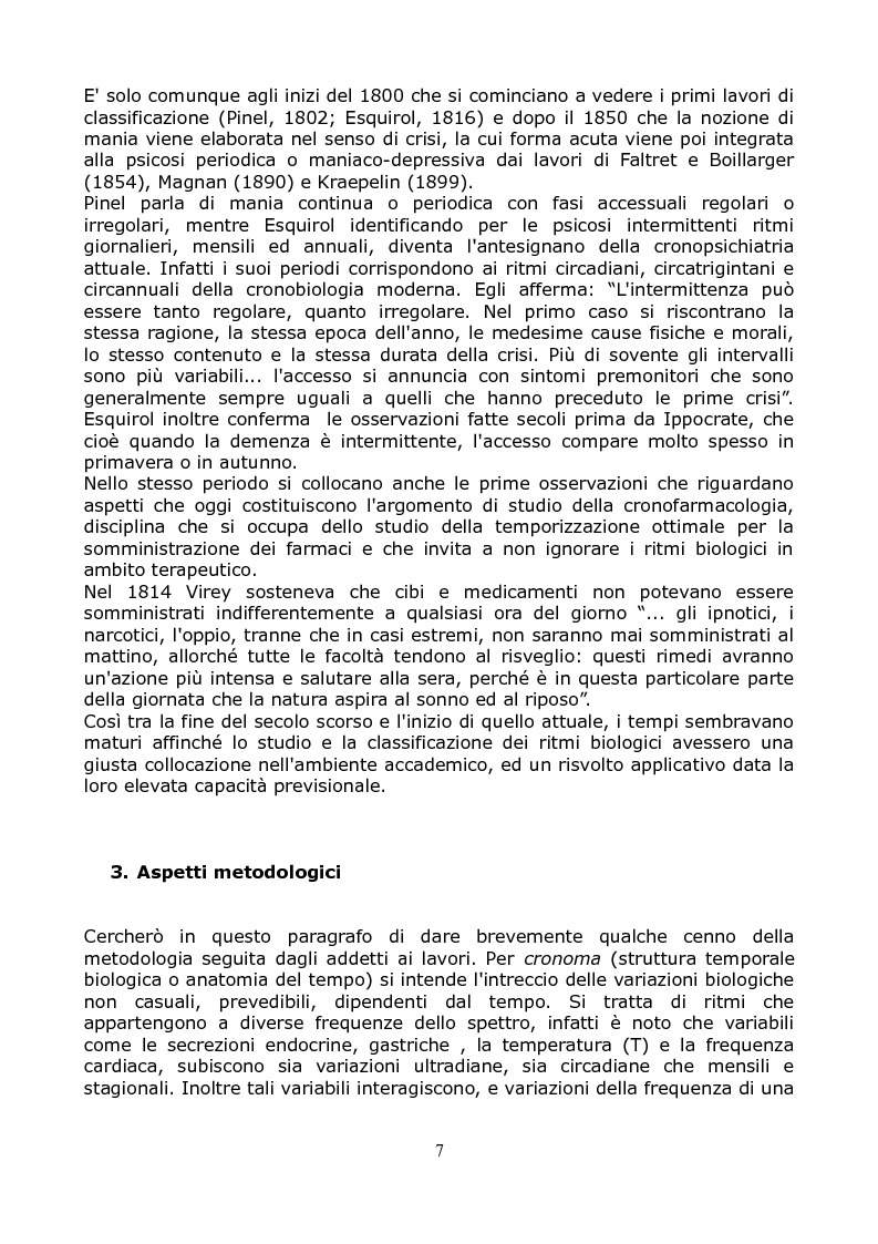 Anteprima della tesi: Cronobiologia ed evoluzione umana: uno studio ecologico dei ritmi circadiani, circatrigintani e circannuali e delle loro influenze sul comportamento umano., Pagina 4