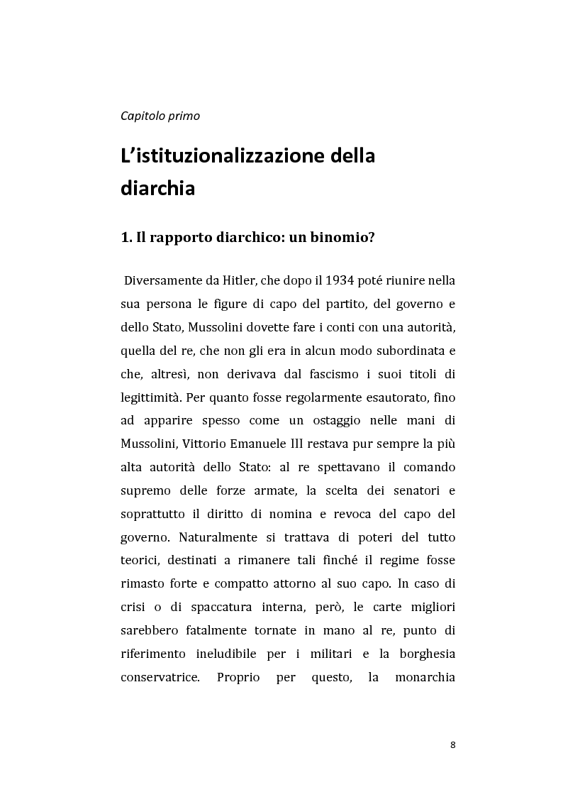 Anteprima della tesi: Vittorio Emanuele III e Mussolini: una diarchia tra apparenti successi e contrasti nascosti. La questione balcanica., Pagina 6