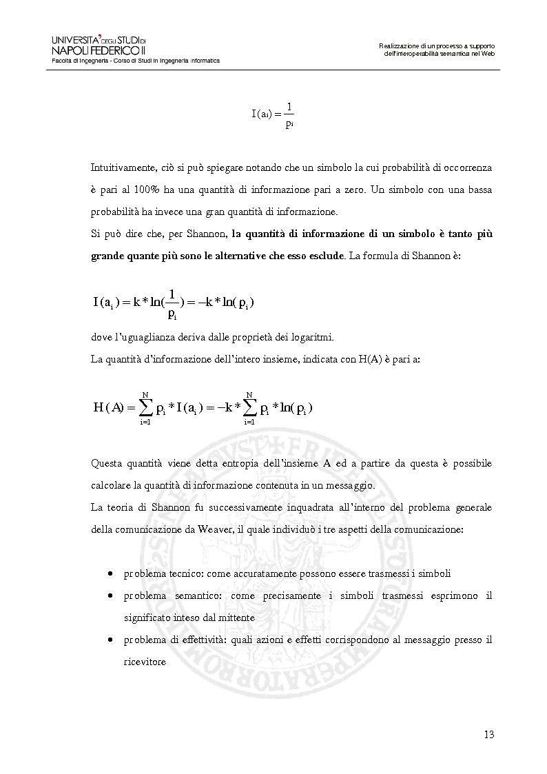 Anteprima della tesi: Realizzazione di un processo a supporto dell’interoperabilità semantica nel Web, Pagina 10