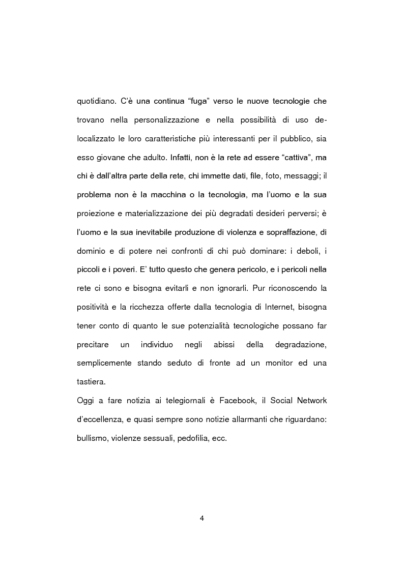 Anteprima della tesi: Social Network e nuova generazione, Pagina 3