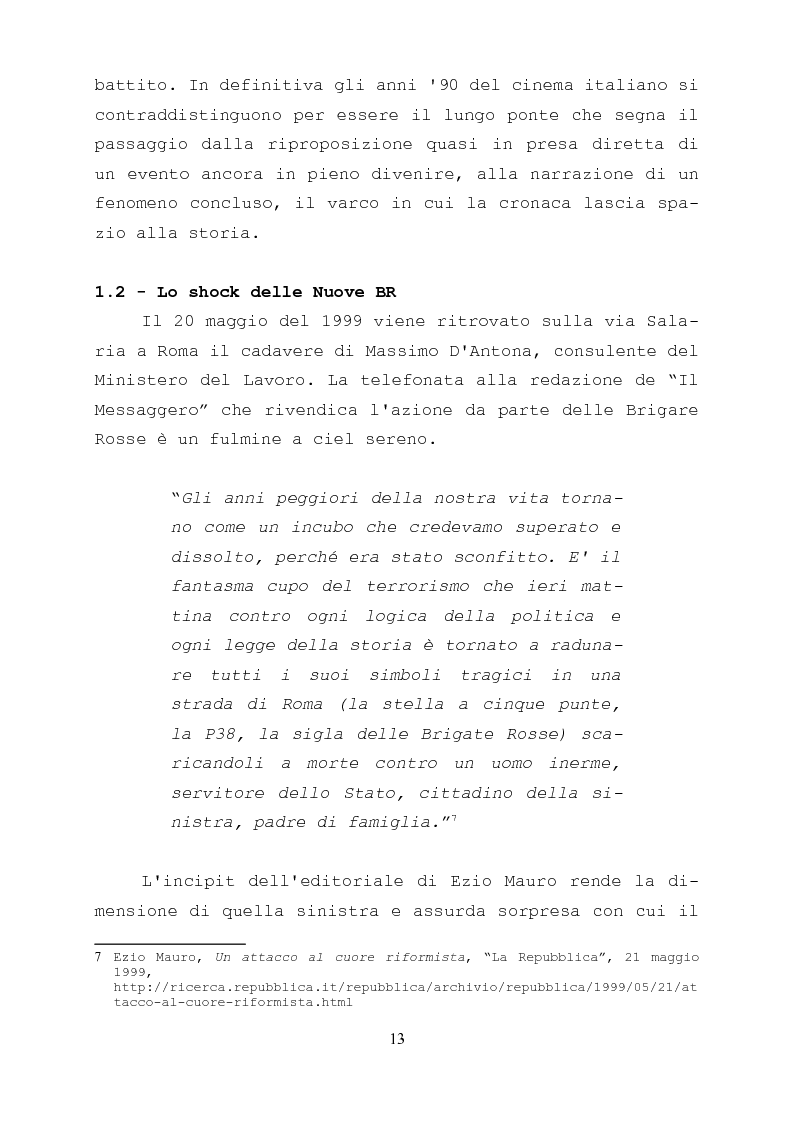 Anteprima della tesi: Gli anni di piombo visti da qui: rappresentazione e riconciliazione nel cinema italiano del terzo millennio, Pagina 11