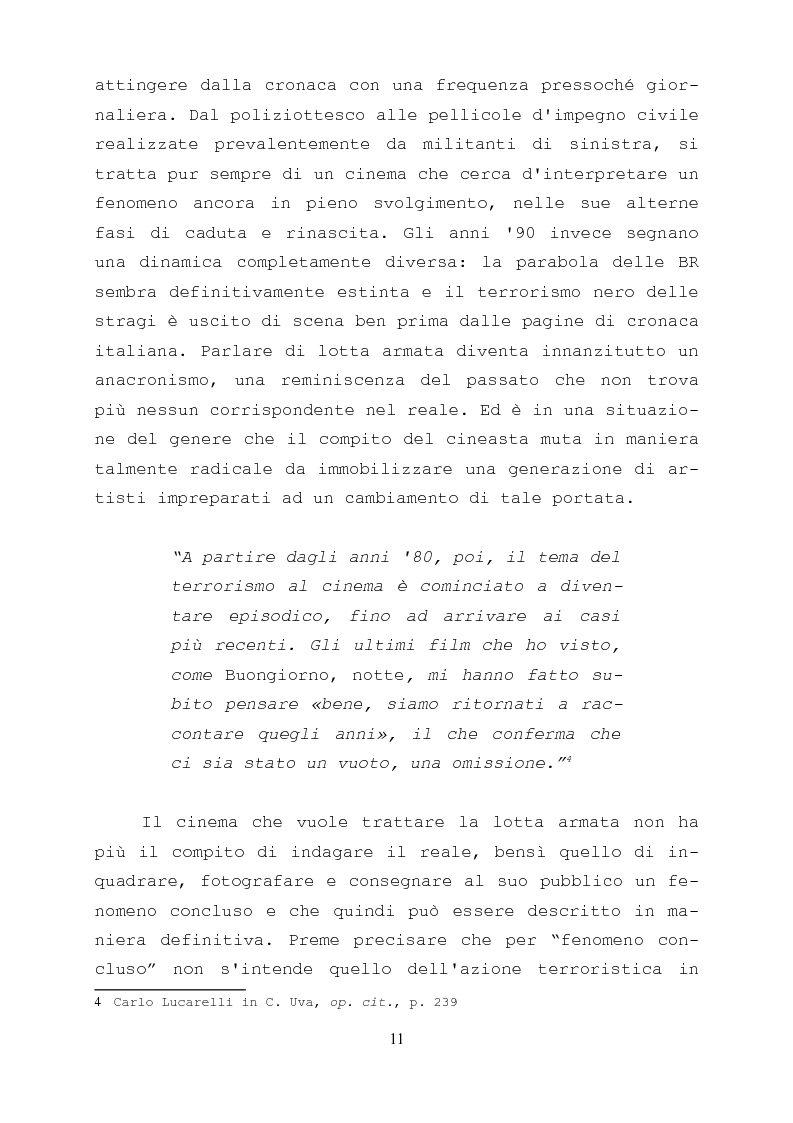 Anteprima della tesi: Gli anni di piombo visti da qui: rappresentazione e riconciliazione nel cinema italiano del terzo millennio, Pagina 9