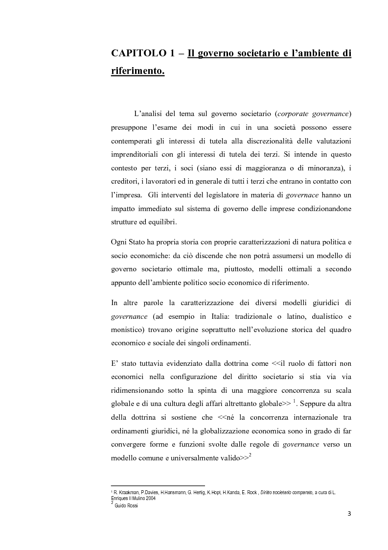 Anteprima della tesi: Il modello Dualistico: confronto tra la disciplina italiana e quella francese., Pagina 3