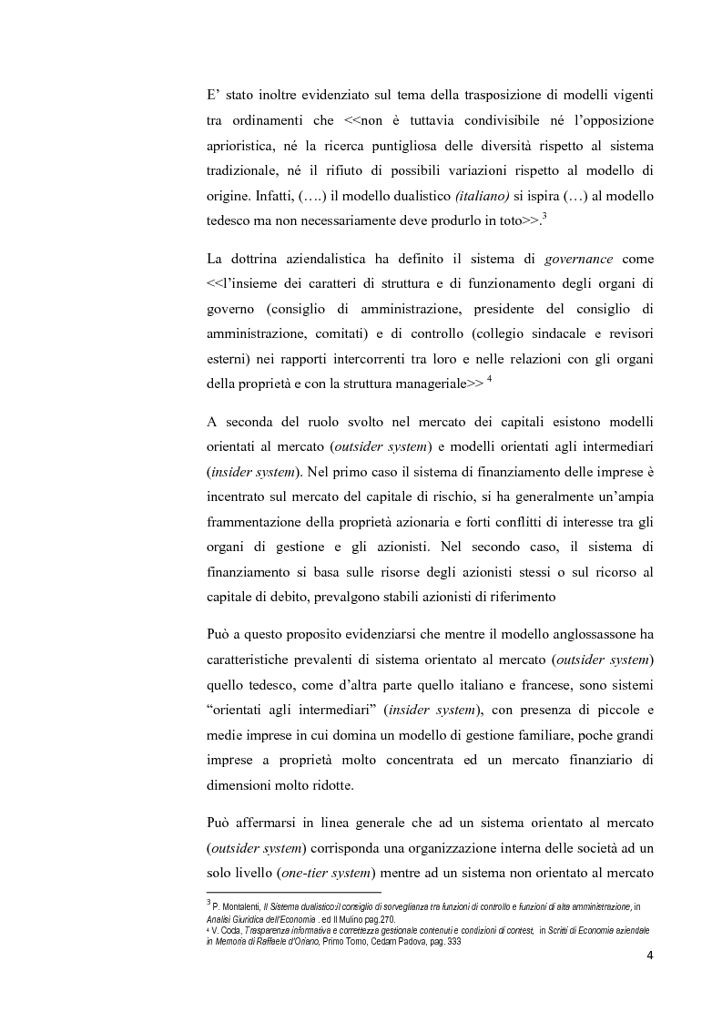 Anteprima della tesi: Il modello Dualistico: confronto tra la disciplina italiana e quella francese., Pagina 4