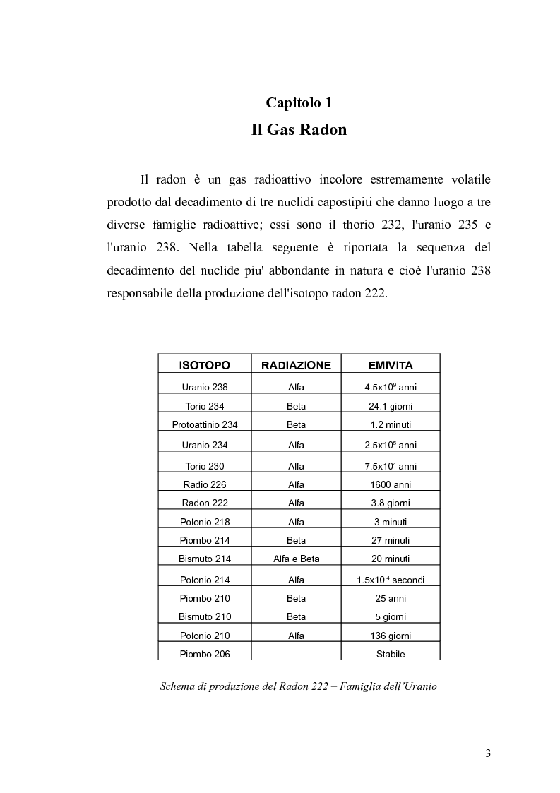 Anteprima della tesi: Tossicità del Radon, Pagina 4