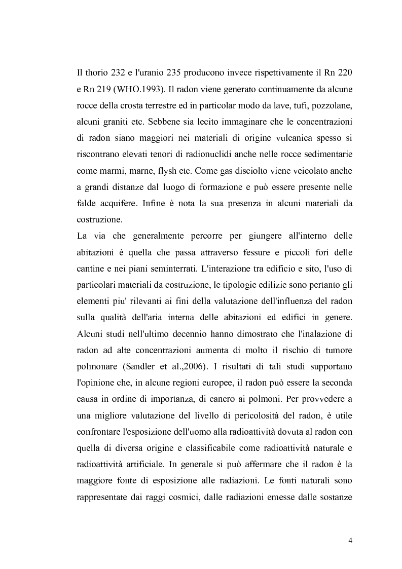 Anteprima della tesi: Tossicità del Radon, Pagina 5