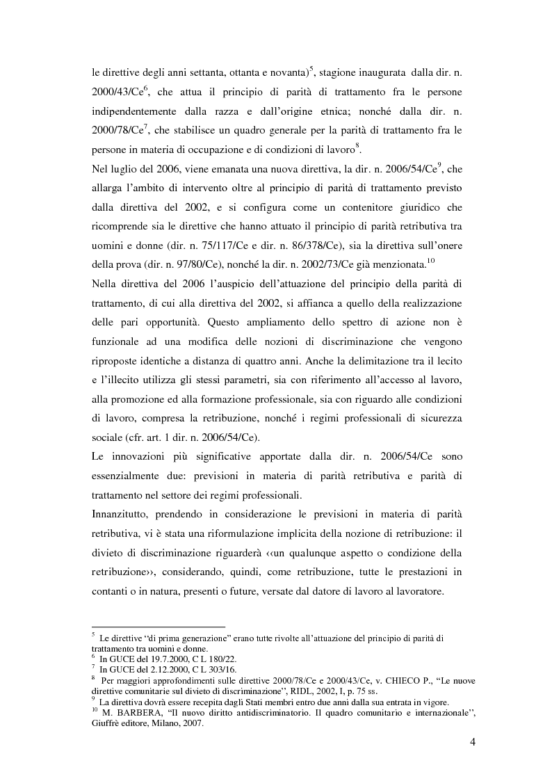 Anteprima della tesi: La tutela della lavoratrice madre nell'ordinamento nazionale, Pagina 5