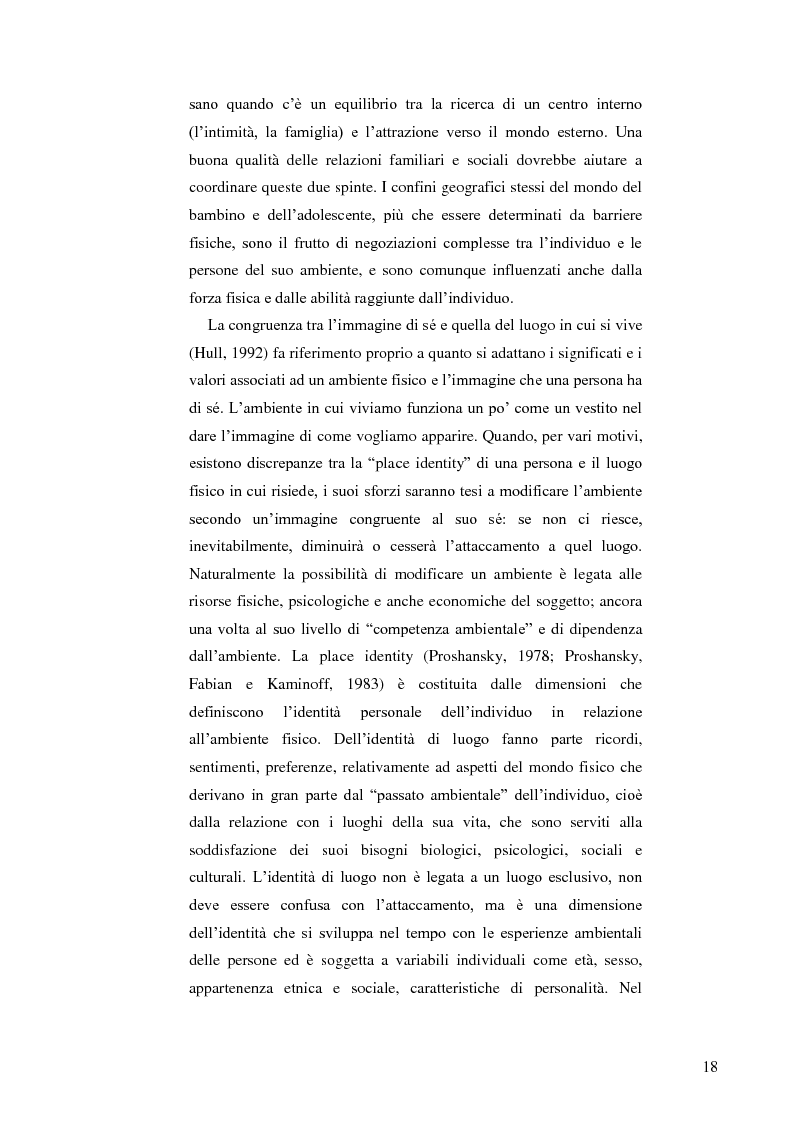 Anteprima della tesi: Il ruolo dell'ambiente fisico nel comportamento del bambino al nido, Pagina 11