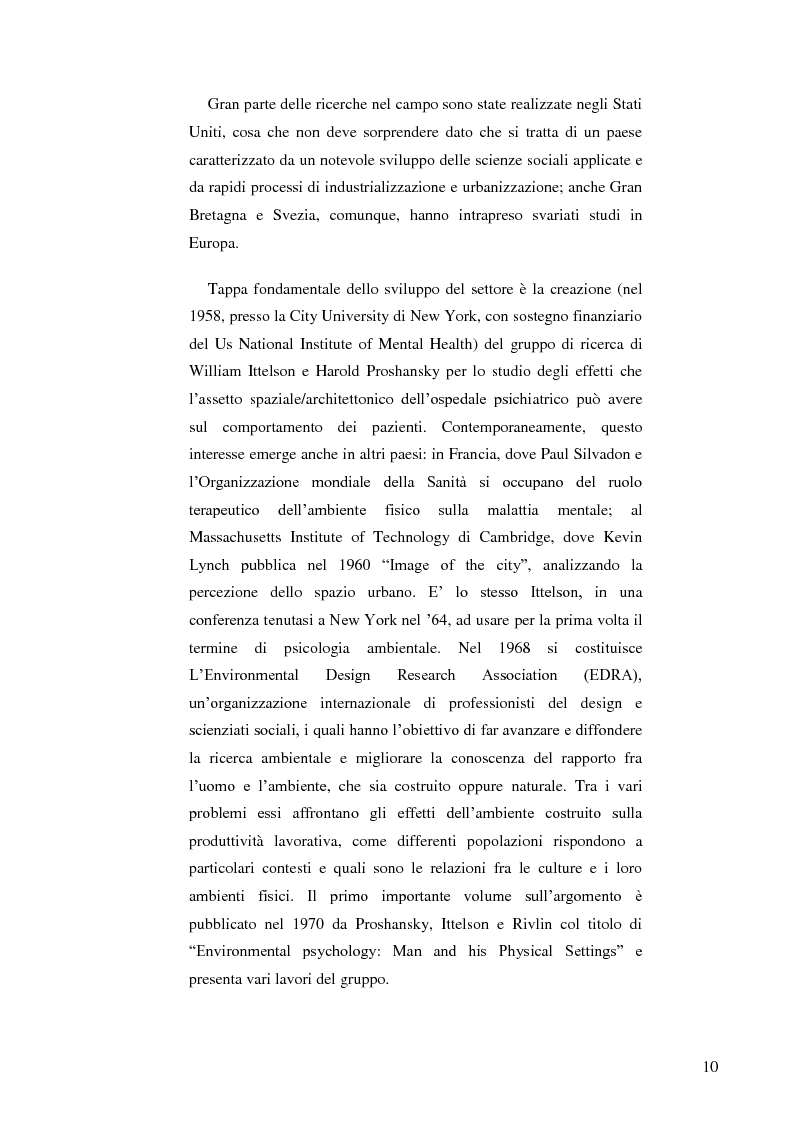 Anteprima della tesi: Il ruolo dell'ambiente fisico nel comportamento del bambino al nido, Pagina 3