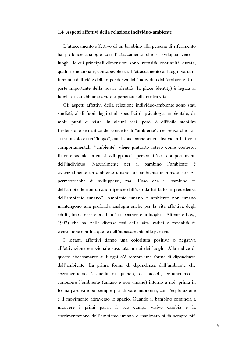 Anteprima della tesi: Il ruolo dell'ambiente fisico nel comportamento del bambino al nido, Pagina 9