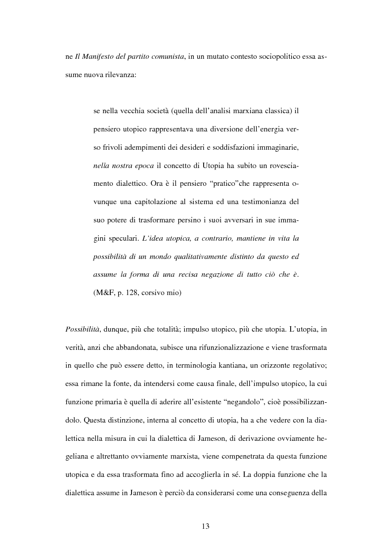 Anteprima della tesi: L'ermeneutica dialettica di Fredric Jameson, Pagina 12