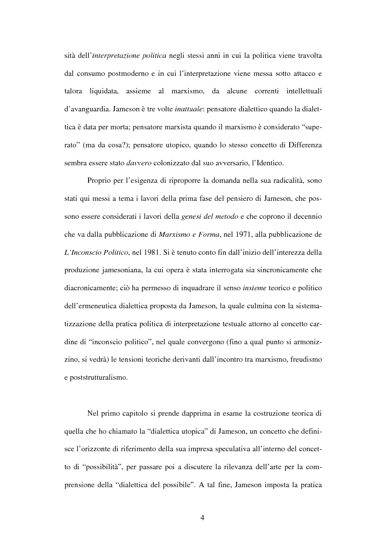 Anteprima della tesi: L'ermeneutica dialettica di Fredric Jameson, Pagina 3