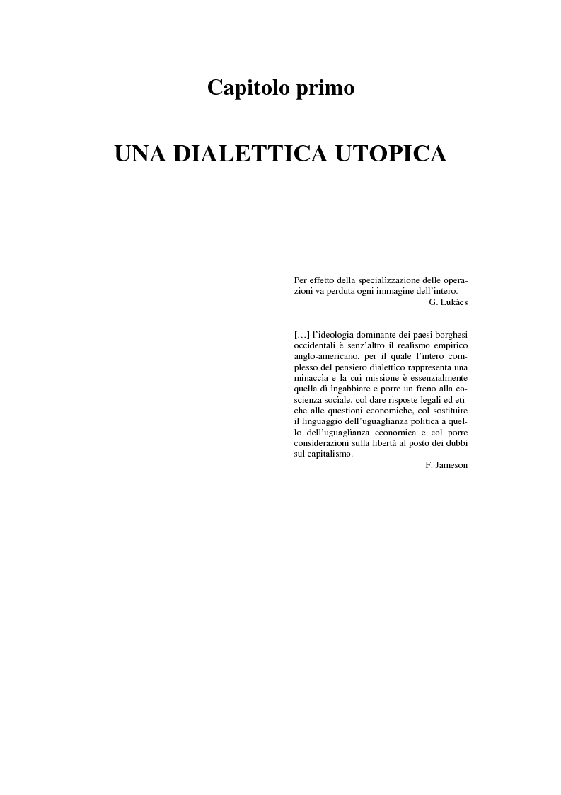 Anteprima della tesi: L'ermeneutica dialettica di Fredric Jameson, Pagina 6