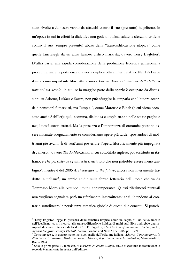 Anteprima della tesi: L'ermeneutica dialettica di Fredric Jameson, Pagina 9