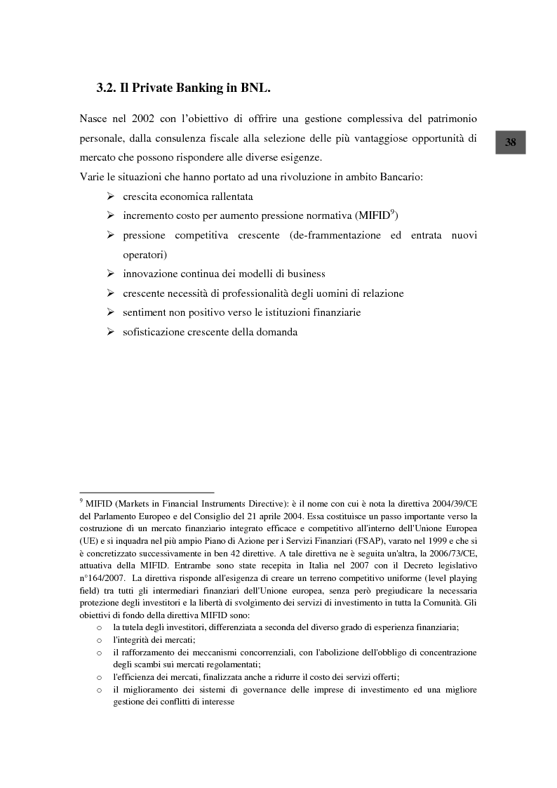 Anteprima della tesi: La statistica come strumento per il marketing analitico delle Aziende di Credito: una proposta di segmentazione della clientela Private in BNL, Pagina 6