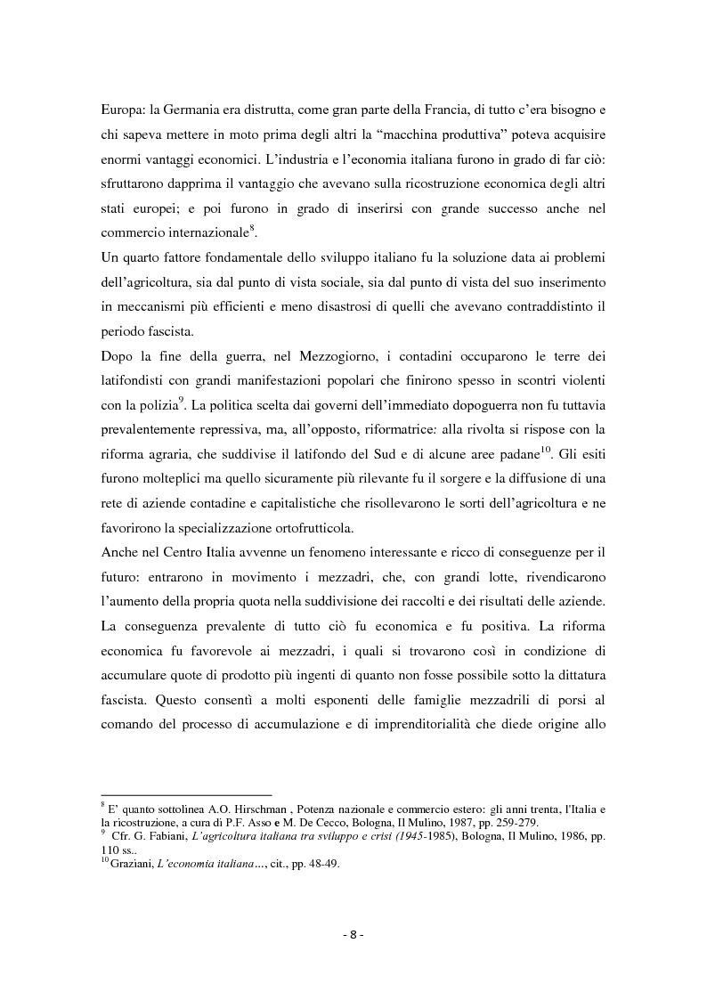 Anteprima della tesi: Diseguaglianze sociali e sviluppo economico dalla fine della Seconda Guerra Mondiale agli anni ’90 in Italia, Pagina 5