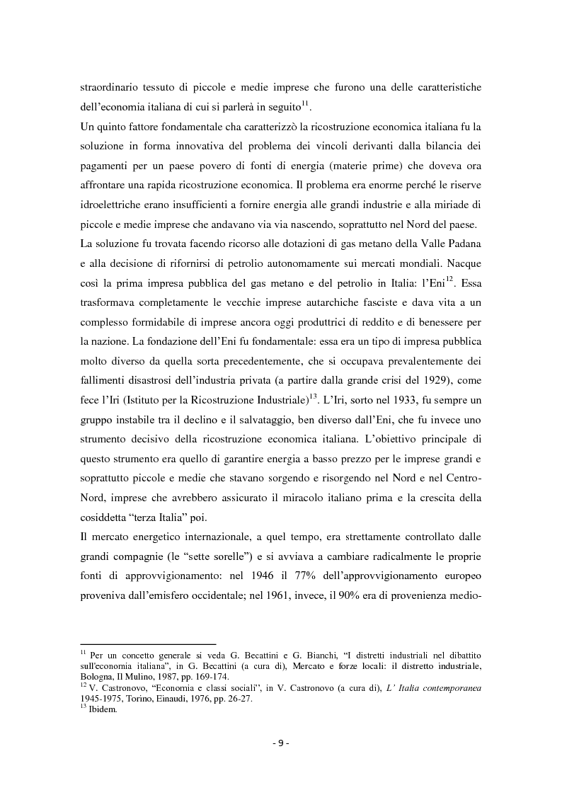 Anteprima della tesi: Diseguaglianze sociali e sviluppo economico dalla fine della Seconda Guerra Mondiale agli anni ’90 in Italia, Pagina 6