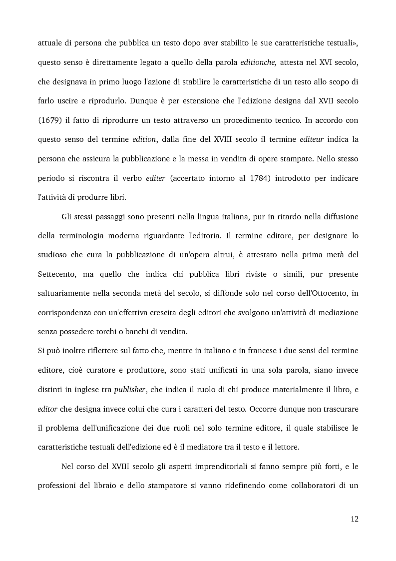 Anteprima della tesi: Specificità e posizionamento di editori di nicchia, Pagina 10